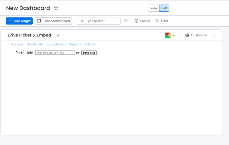 How to Embed Google Drive Files on monday.com Dashboard