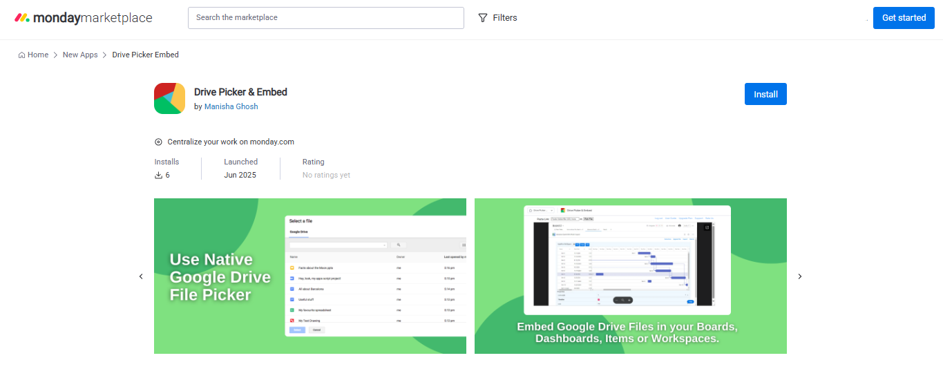 How to Embed Google Drive Files on monday.com Dashboard